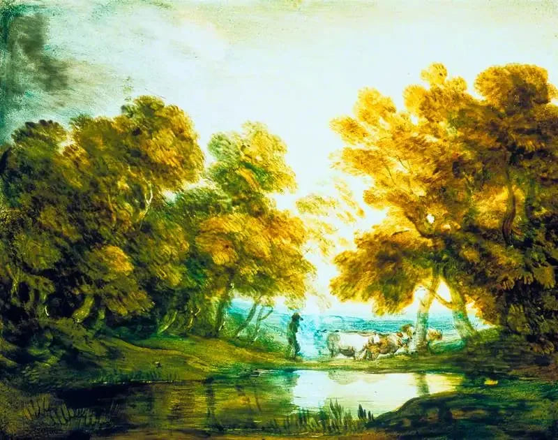 Thomas Gainsborough ile Çobanın Sürüsüyle Orman Manzarası
