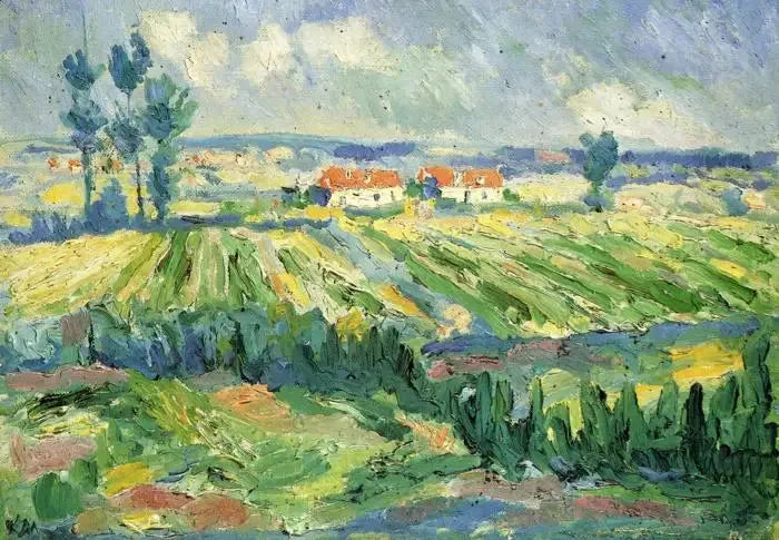 Manzara, tarlalar - Kazimir Malevich