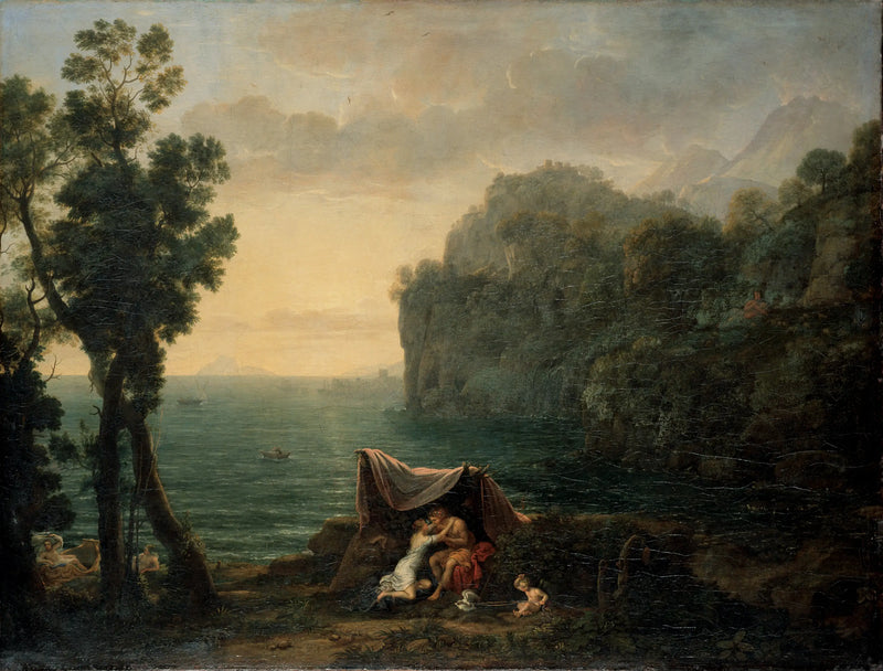 Kıyı Manzarası, Acis ve Galatea ile - Claude Lorrain