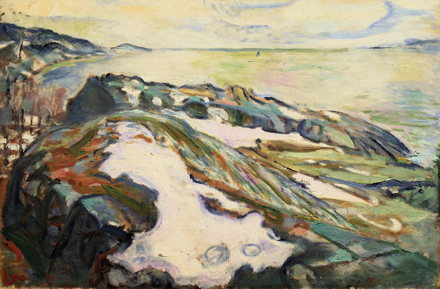 Hvitsten Kıyı Manzarası - Edvard Munch