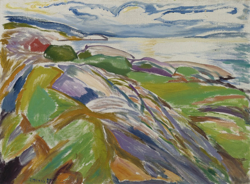 Hvitsten Kıyı Manzarası - Edvard Munch