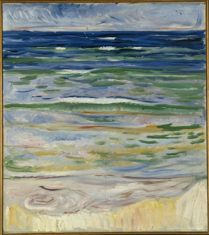 Warnemünde Kıyı Manzarası - Edvard Munch