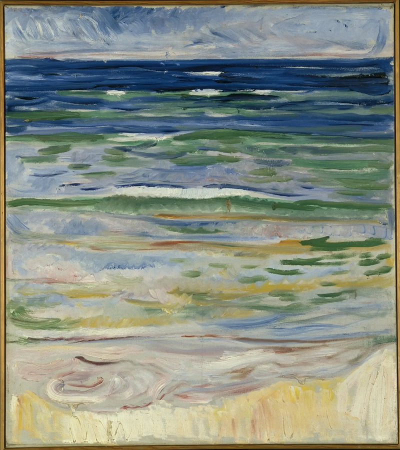 Warnemünde Kıyı Manzarası - Edvard Munch