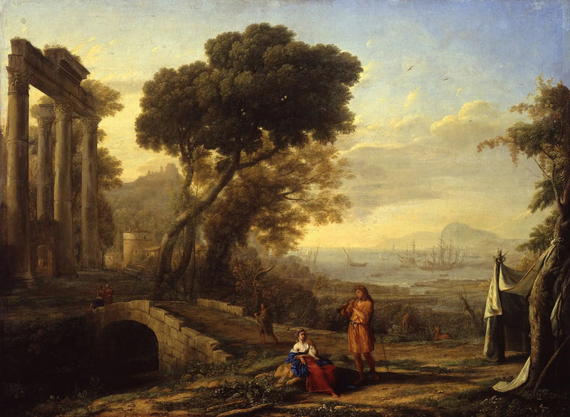İtalyan Kıyı Manzarası - Claude Lorrain