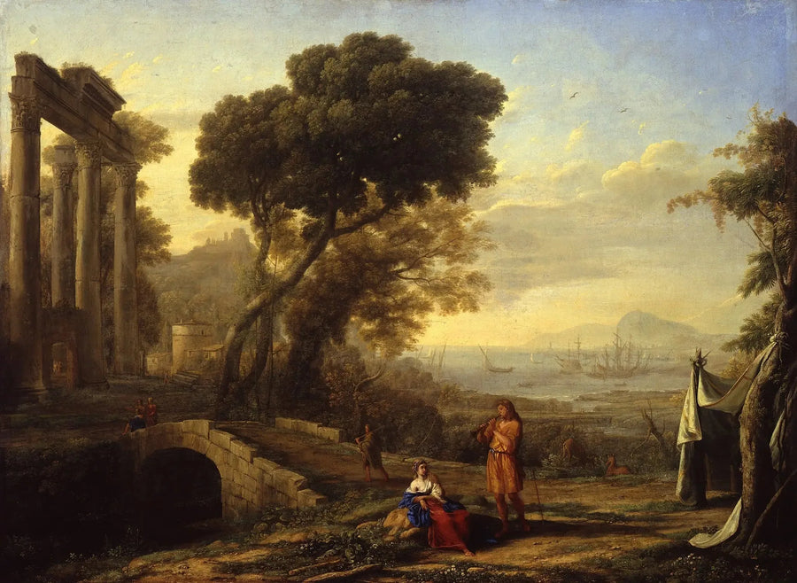 İtalyan Kıyı Manzarası - Claude Lorrain