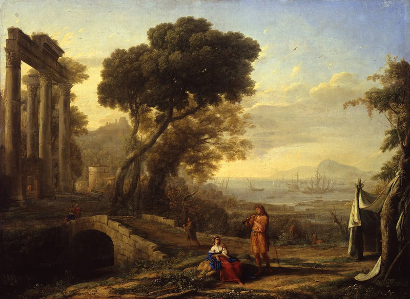 İtalyan Kıyı Manzarası - Claude Lorrain