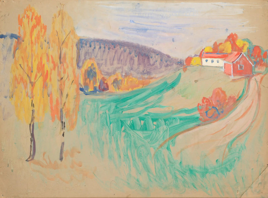 Sonbahar Manzarası - Edvard Munch