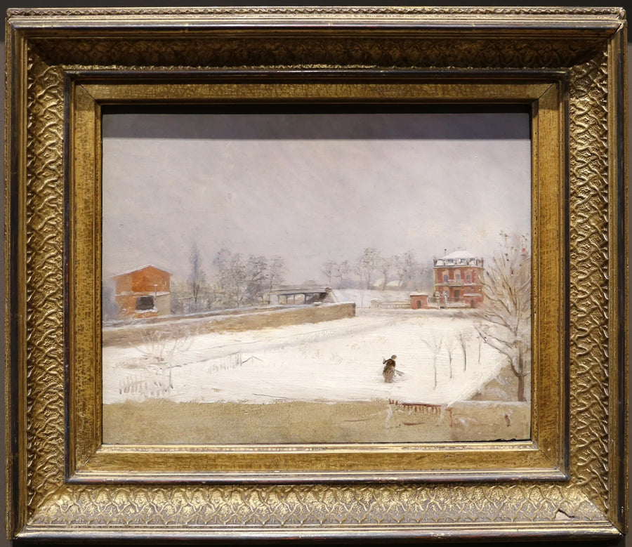 Paysage d'hiver - Giuseppe De Nittis image 1 copie de tableau peinte à la main