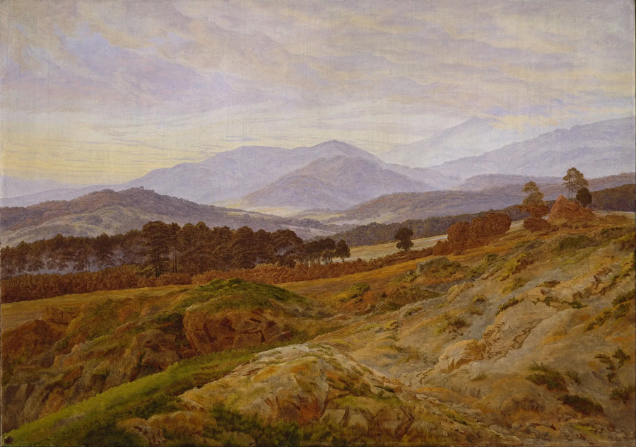 Devler Dağları Manzarası - Caspar David Friedrich