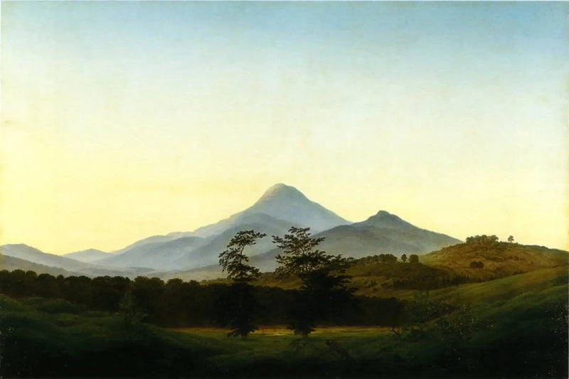 Bohemya Manzarası - Caspar David Friedrich