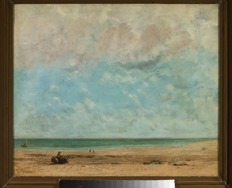 Deniz Kenarı Manzarası - Gustave Courbet