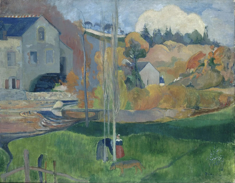 Bretagne Manzarası. David Değirmeni - Paul Gauguin