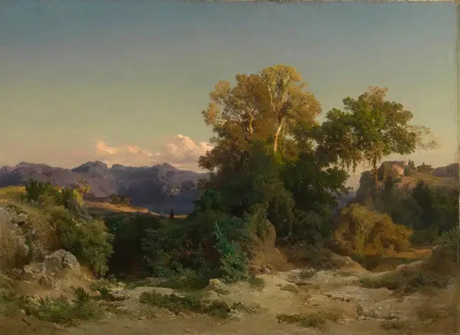 Roma Kırsal Manzarası - Arnold Böcklin