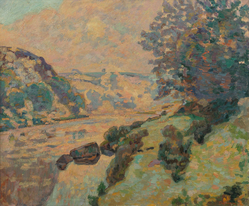 Creuse Manzarası: Crozant'a Doğru Sis - Armand Guillaumin