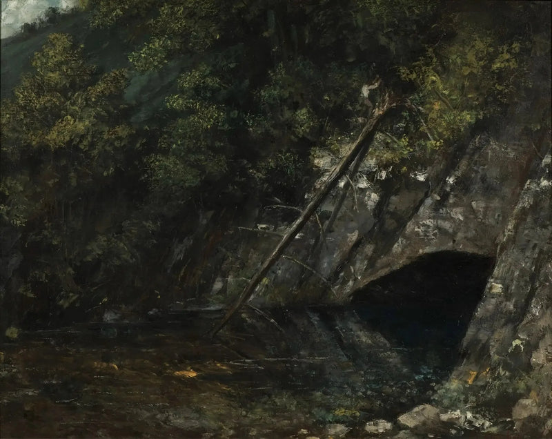 La Source Bleue Manzarası - Gustave Courbet