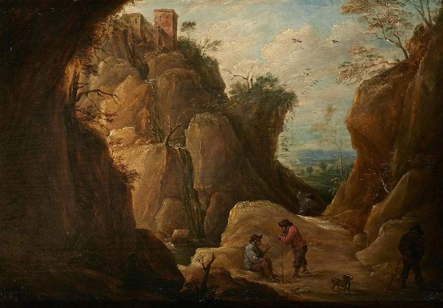 Dağ Manzarası ve Gezginler - David Teniers le Jeune