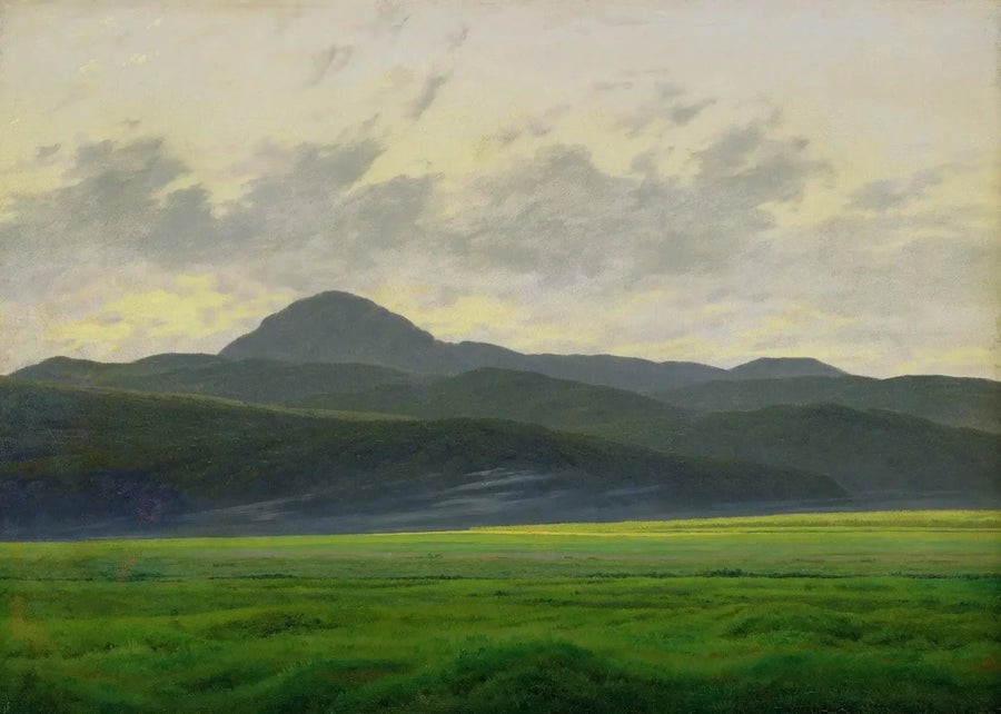 Bohemya'da Dağ Manzarası - Caspar David Friedrich