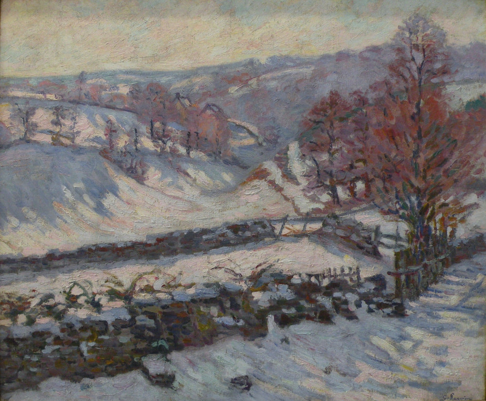 Paysage de neige à Crozant - Armand Guillaumin - Alpha Reproduction