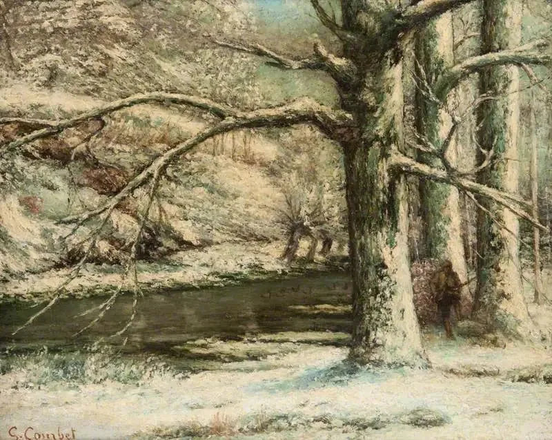 Kar Manzarası - Gustave Courbet