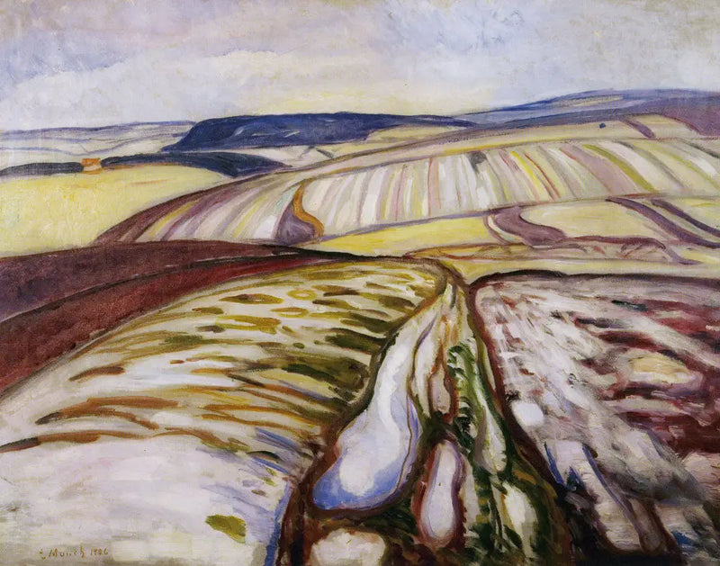 Kar Manzarası, Thüringen - Edvard Munch
