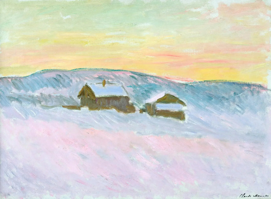 Norveç Manzarası. Mavi Evler - Claude Monet