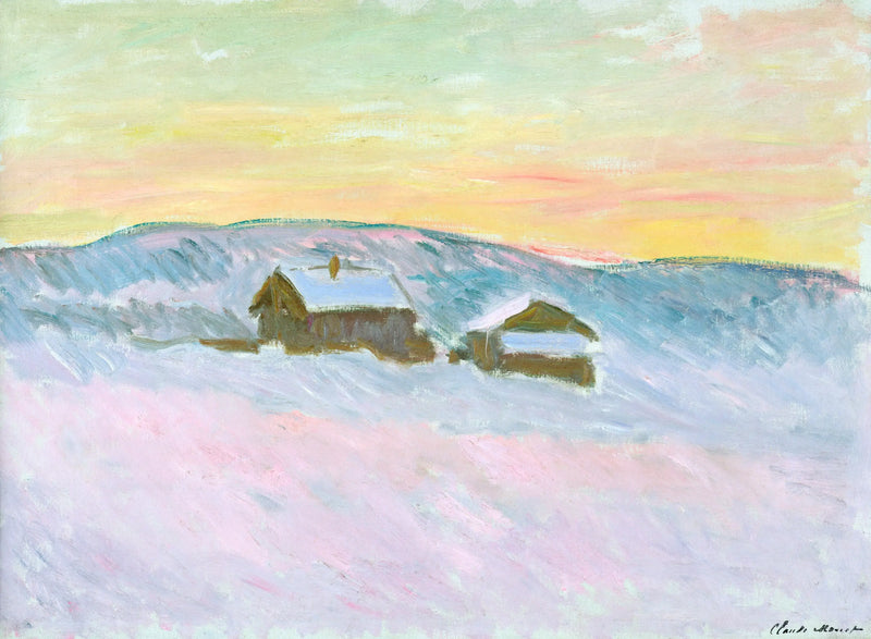 Norveç Manzarası. Mavi Evler - Claude Monet