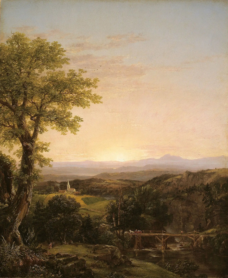 Yeni İngiltere Manzarası - Thomas Cole