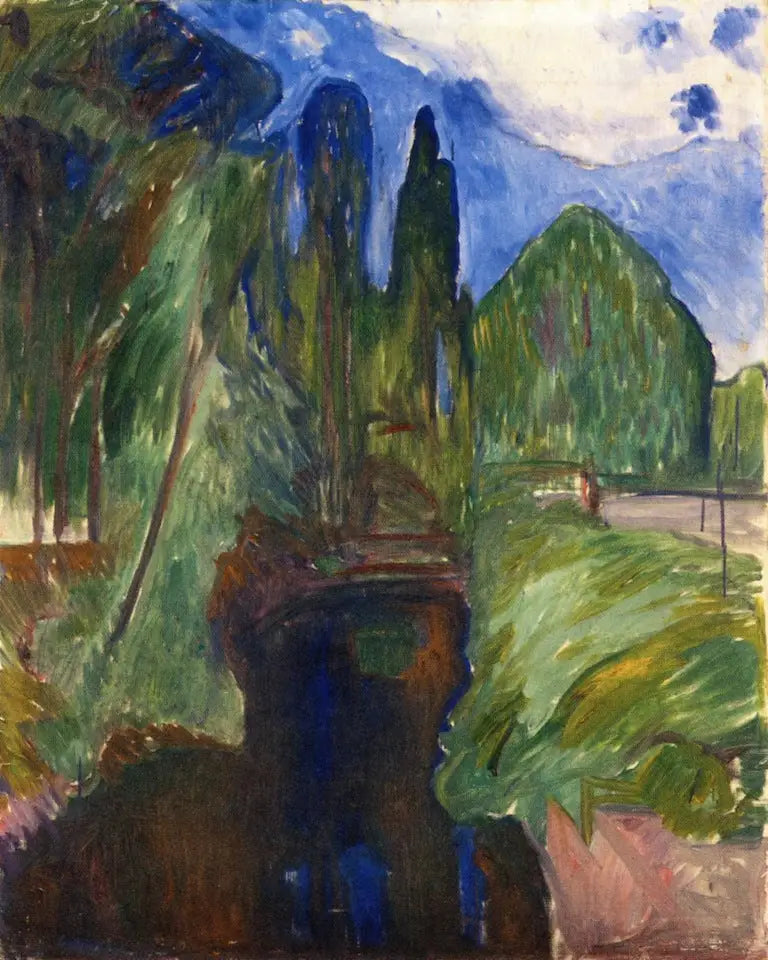Park Manzarası - Edvard Munch