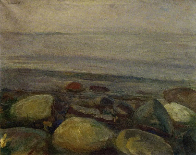 Åsgårdstrand'da Plaj Manzarası - Edvard Munch