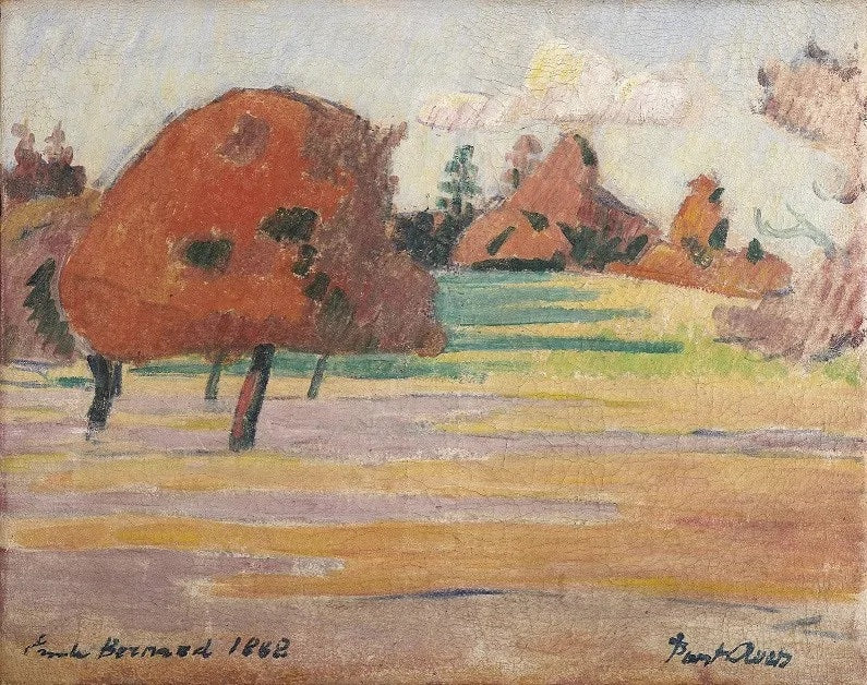 Pont-Aven Manzarası - Émile Bernard