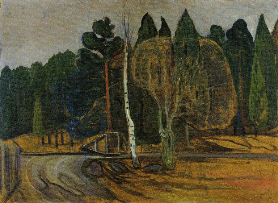 Kar Küreme Aracı ile Bahar Manzarası - Edvard Munch