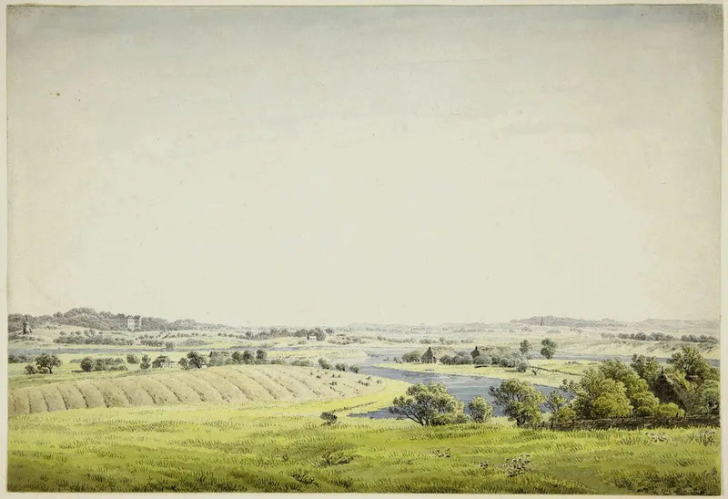Putbus yakınlarındaki Rügen Manzarası - Caspar David Friedrich
