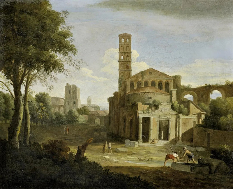 İtalyan Harabeler Manzarası - Sebastiano Ricci