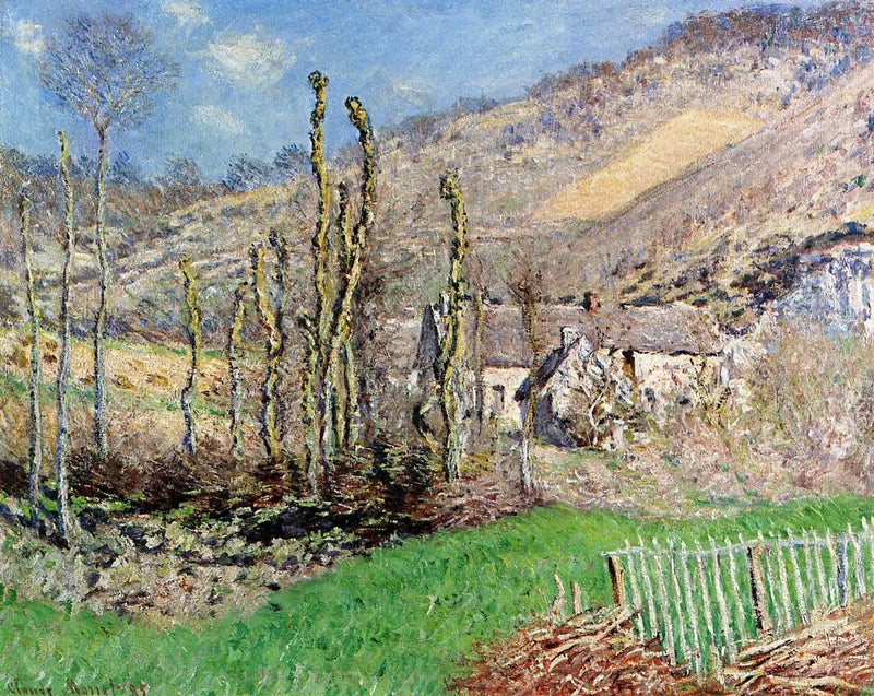 Falaise Vadisi'nde Kış Manzarası (Giverny) - Claude Monet