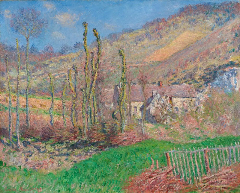 Falaise Vadisi'nde Kış Manzarası (Giverny) - Claude Monet