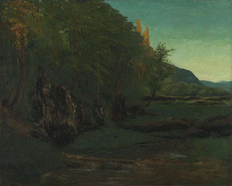 Jura Manzarası - Gustave Courbet