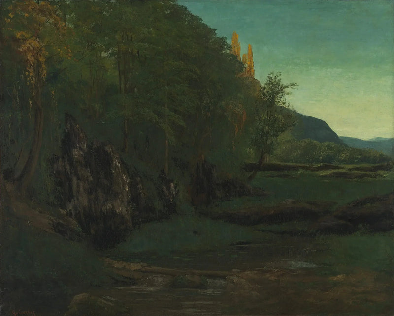Jura Manzarası - Gustave Courbet
