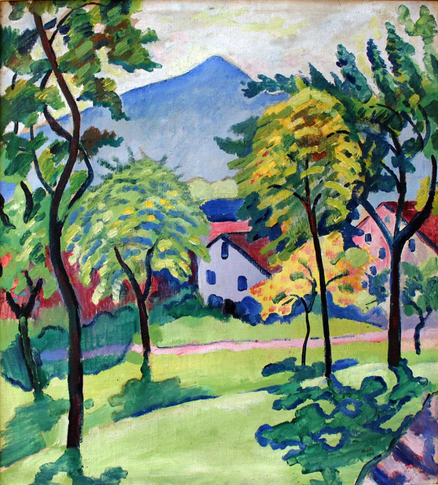 Tegernsee Manzarası - August Macke