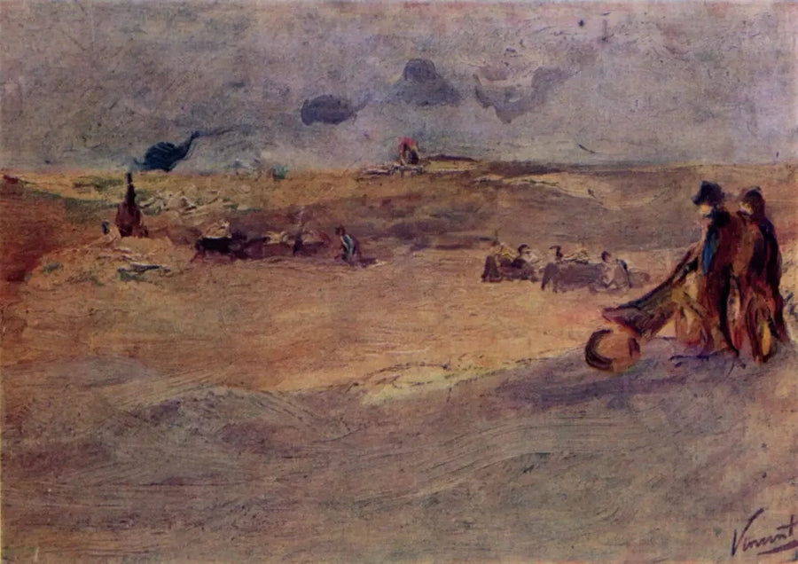 Dune ve İnsan Figürleri ile Manzara - Vincent van Gogh
