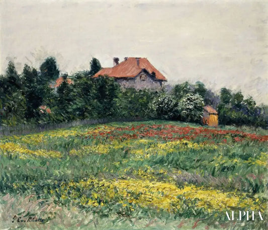 Paysage en Normandie - Caillebotte - Reproductions de tableaux et peintures haut de gamme