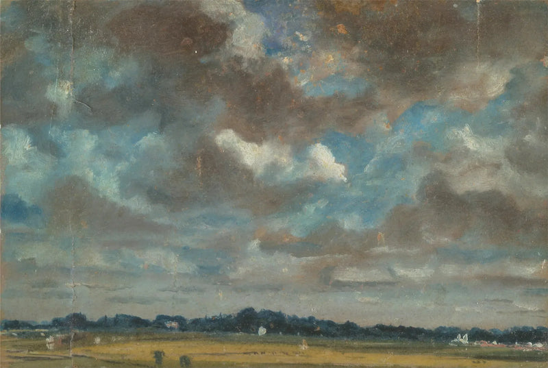 Geniş Manzara ve Gri Bulutlar - John Constable