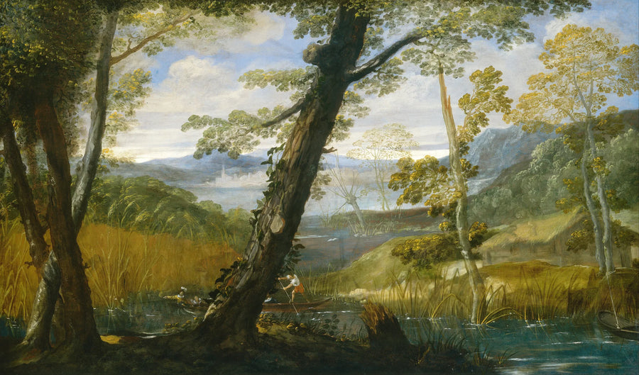 Irmak Manzarası - Annibale Carracci