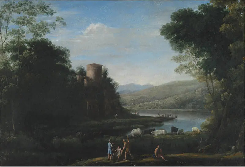 Nehir Manzarası ve Çobanlar - Claude Lorrain