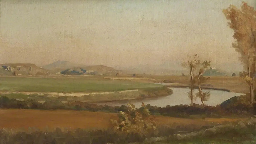 Irmak Manzarası, muhtemelen İtalya - Frederic Leighton