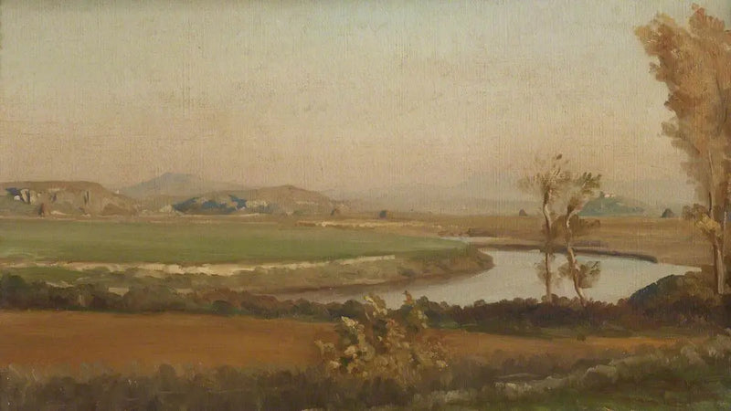 Irmak Manzarası, muhtemelen İtalya - Frederic Leighton