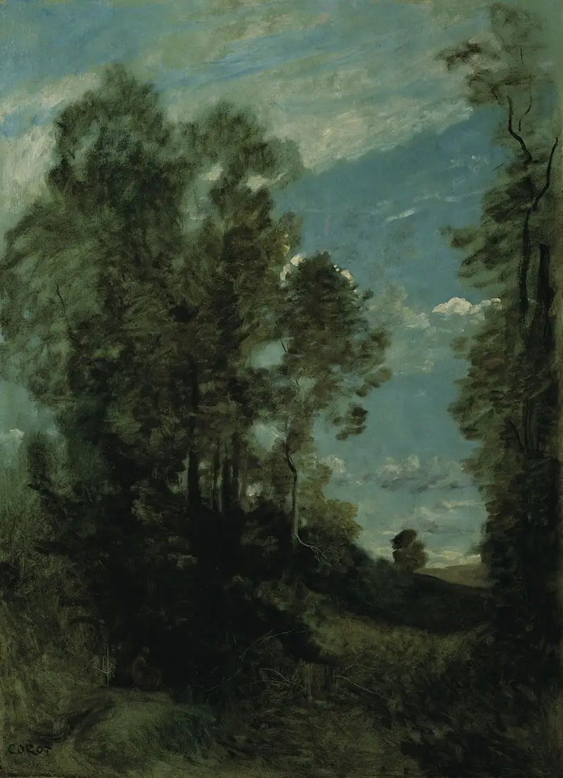 Orman Manzarası (Sabah) - Jean-Baptiste Camille Corot