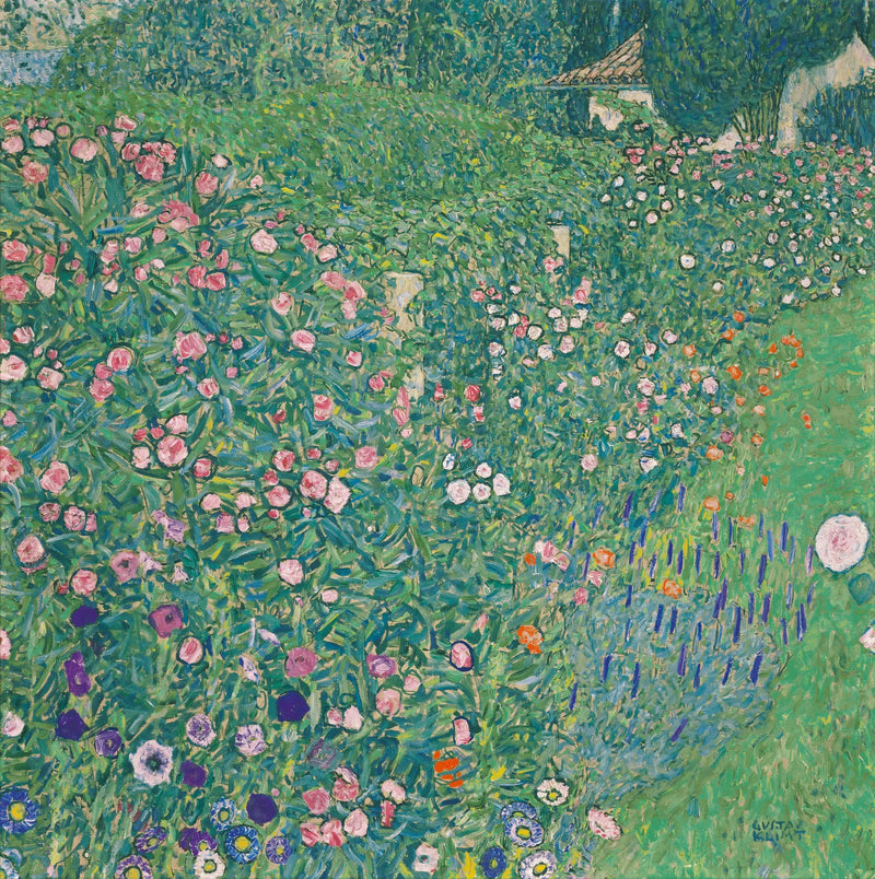 İtalyan Bahçe Manzarası - Gustav Klimt