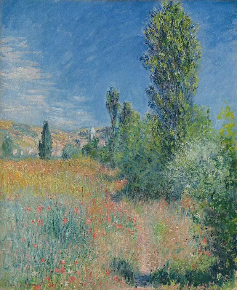 Saint-Martin Adası W679'da Manzara - Claude Monet