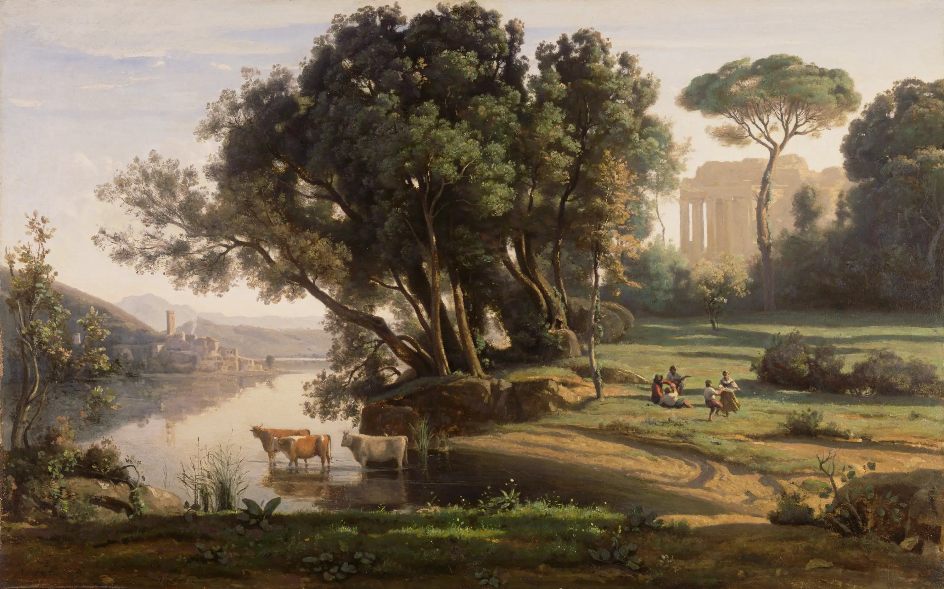 Paysage italien - Jean-Baptiste Camille Corot - Alpha Reproduction