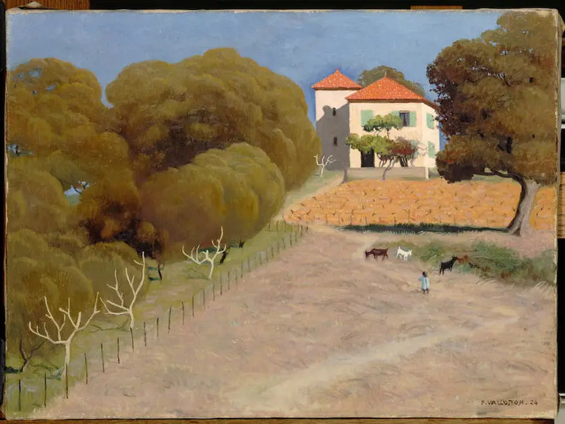 Manzara, Kırmızı Çatılı Ev - Félix Vallotton